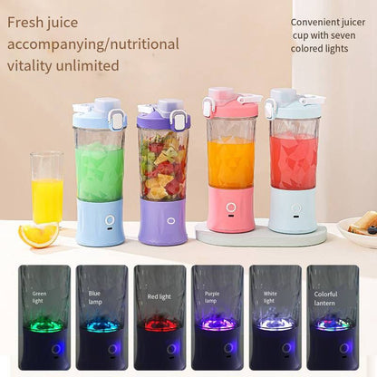 Portable Mini Mixer Smoothie Blender Mini Juicer With Built In Light