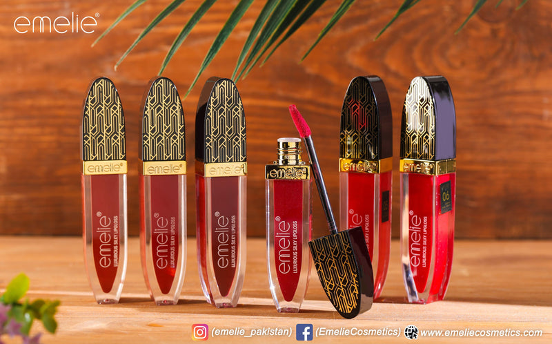 Emelie Lux Silk Shine Lipgloss Pack of 6