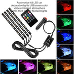 USB 48 RGB Led Light Strip With Music Remote Control For Car Or Home Decor