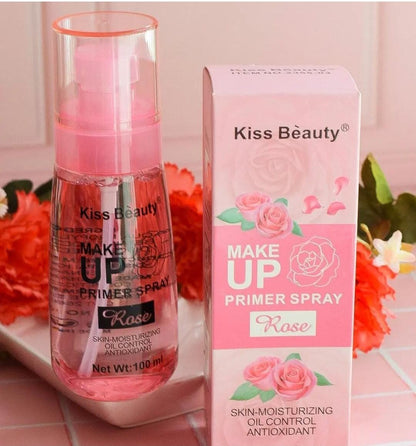 Kiss Beauty Rose Make Up Primer Spray Skin Moisturizing And Oil Control 100ml