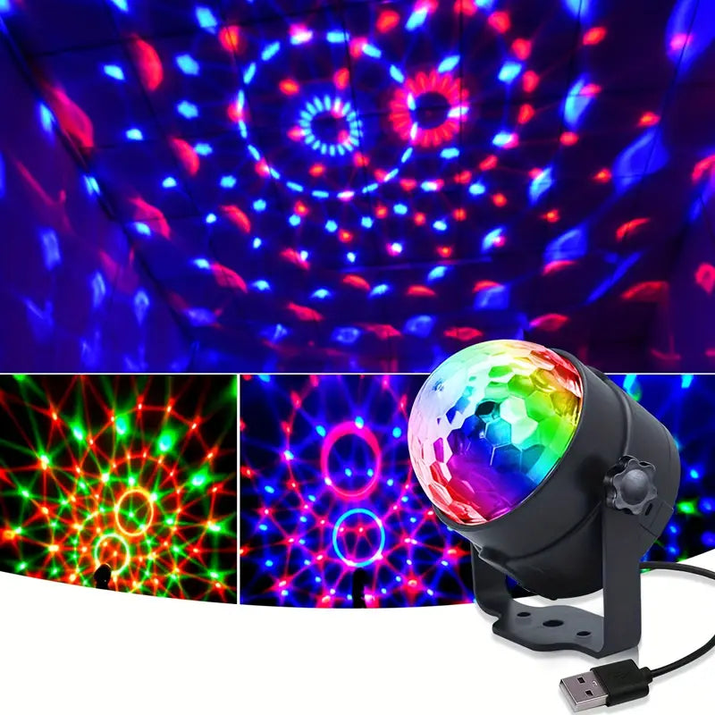 RGB LED Disco Ball Light Projector Light With Bluetooth Speaker