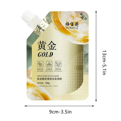 Retinol Gold Facial Mask Tear Off Mud Film Moisturizing Skin Care 100g