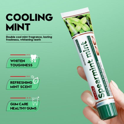 SADOER Spearmint Mint Cooling Mint Deep Cleansing Whitening Refreshing Toothpaste 100g