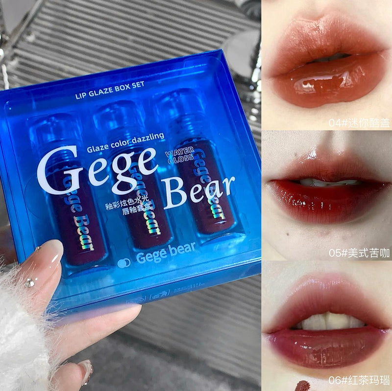 Gege Bear 3 Pcs Lip Glaze Box