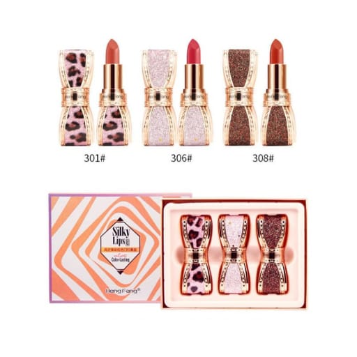 HengFang Silky lips Texture Lipstick 3Pcs Set