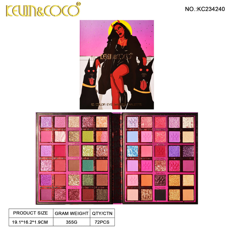 Kevin & Coco Halloween Edition 60 Color Lady Enigma Eyeshadow Palette KC234240