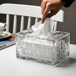 European Acrylic Tissue Box Tissue Organizer