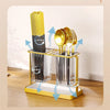 Multifunctional Acrylic And Metal Luxury Cutlery Stand Rack Spoon Fork Chopsticks Storage Rack