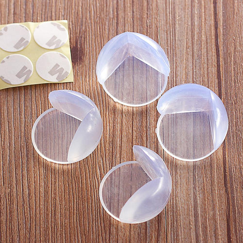 Set Of 4  Silicon Transparent Bubble Table Edge Corner Protector Baby Proofing Table Corner Guards