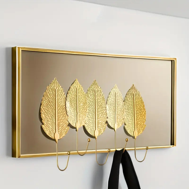 Wall Mounted Leaf Shape Wall Hook Holder