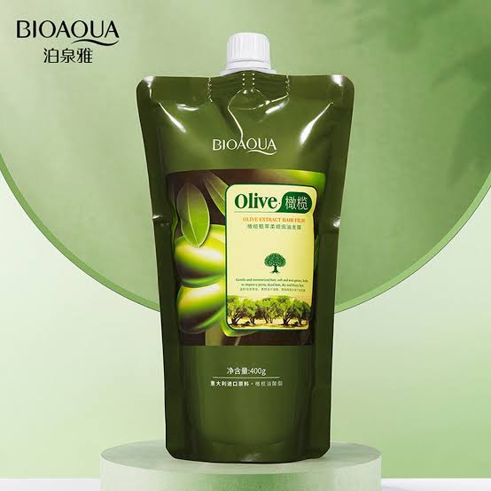 Bioaqua Olive Extract Hair Film Improve Frizzy Smooth Hair Mask 400g