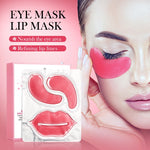 SADOER Rose Eye Mask Lip Mask Combination Pack 10Pcs