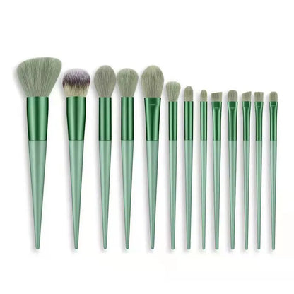 13 Pcs Makeup Brushes Set With Pouch Blending Beauty Soft Make Up Tool