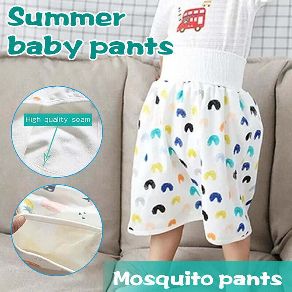 Baby Diaper Skirt Waterproof Urine Pants Washable Leakproof Skirt