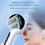 HydraFacial Pore Vacuum Blackhead Remover 2in1 Deep Cleansing and Hydrating Pimple Extractor Tool With 6 Suction Heads 3 Gears Adjustable