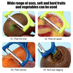 Vegetables Fruit Peeler Slicer Easy Grip Handle