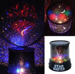 Star Master Galaxy Night LED Lights Projector Mood Lamp Star Projection Cell Operated