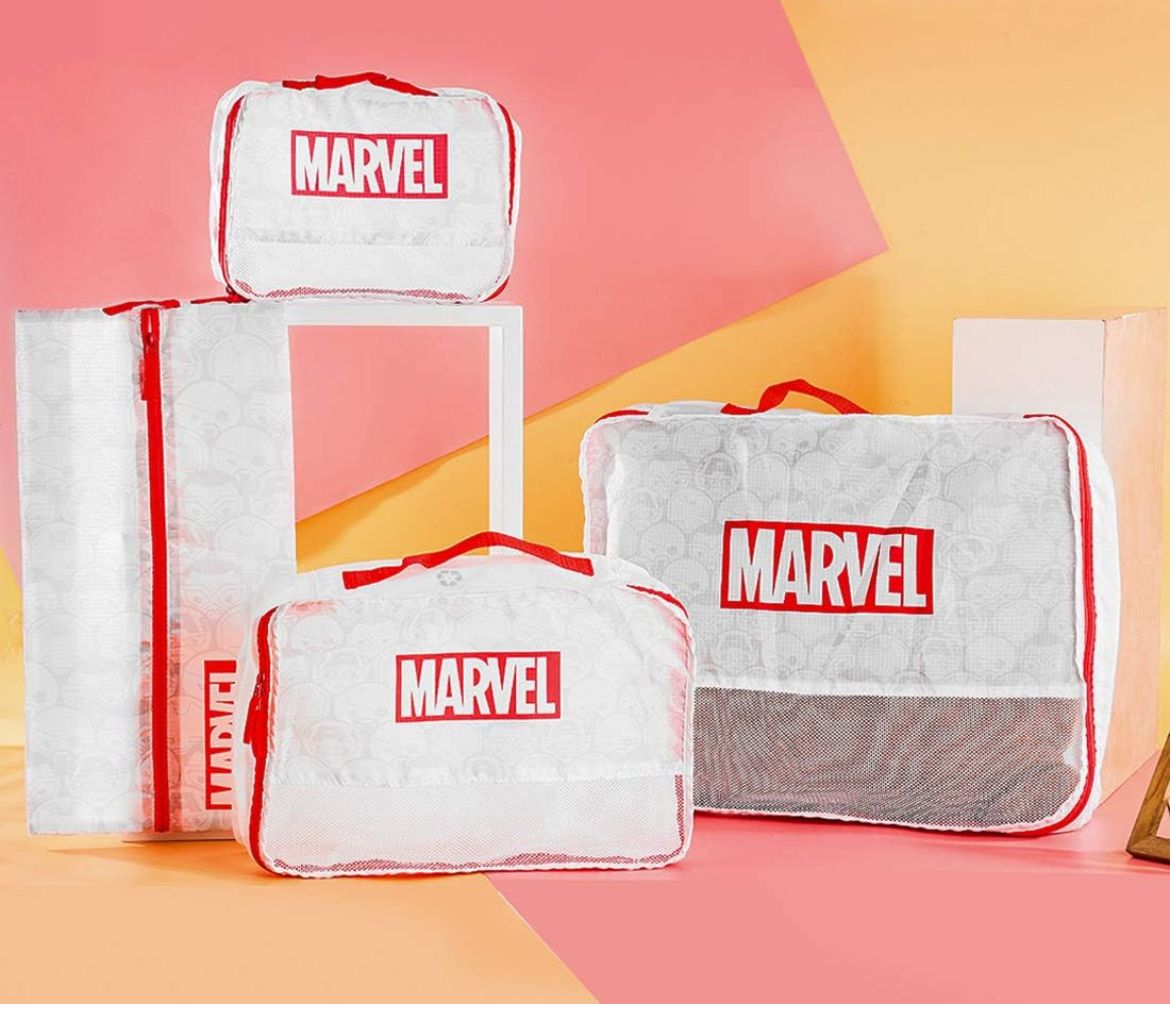 Pack of 4 Marvel Bag Travel Storage Bag