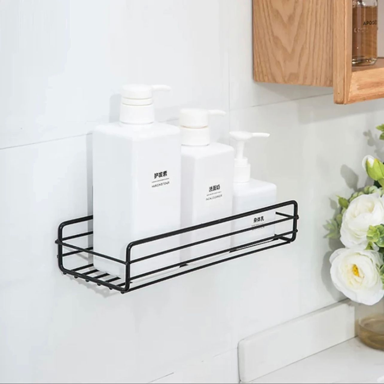 Self-Adhesive Metal Rack Storage Shelves