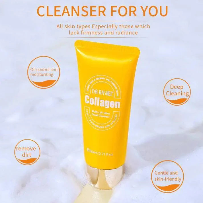 DR RASHEL Collagen Multi-Lift Ultra Essence Facial Cleanser 80ml Face Wash