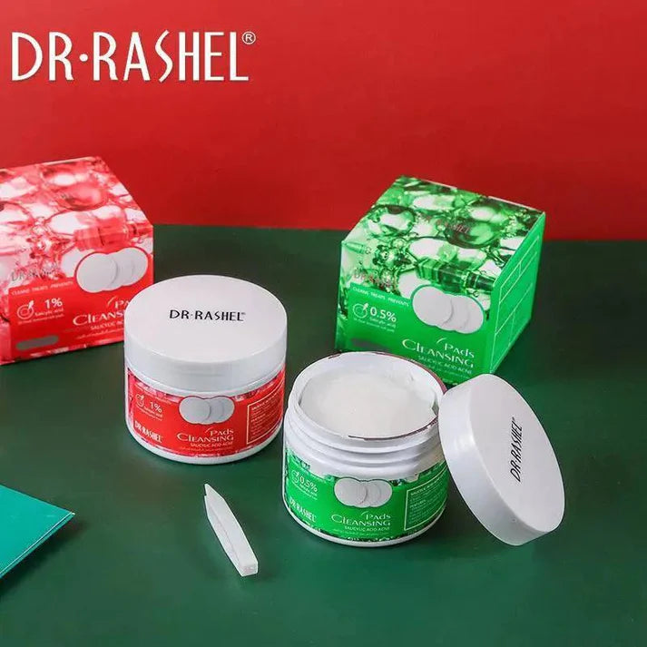 Dr Rashel Salicylic Acid Acne Cleansing Pads Facial Mask Acne Treatment Cotton Pads - 50 Dual - Textured Soft Pads