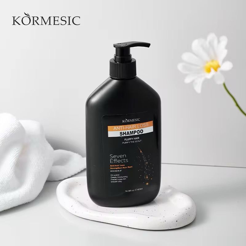 KORMESIC Anti Frizz Hair Oil Strengthening Shampoo Deep Cleaning Nourishing Anti Hair Loss Shampoo