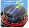 Solar USB Rechargeable Emergency Flashlight LED Camping Lantern Light With Charging For Device Waterproof