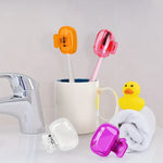 Travel Portable Toothbrush Head Cover Case Pack 0f 10