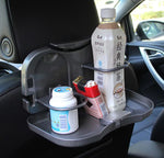 Car Food Tray With Bottle Cup Holder Travel Dining Foldable Tray