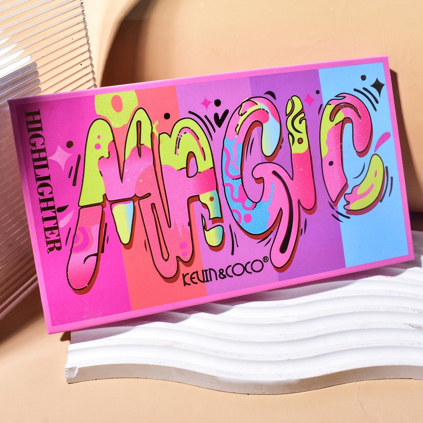 Kevin & Coco 8-Color Magic Shining Highlighter Palette