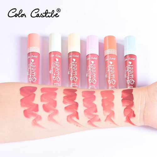 Color Castle Sweet Matte Lip Gloss 6Pcs Set