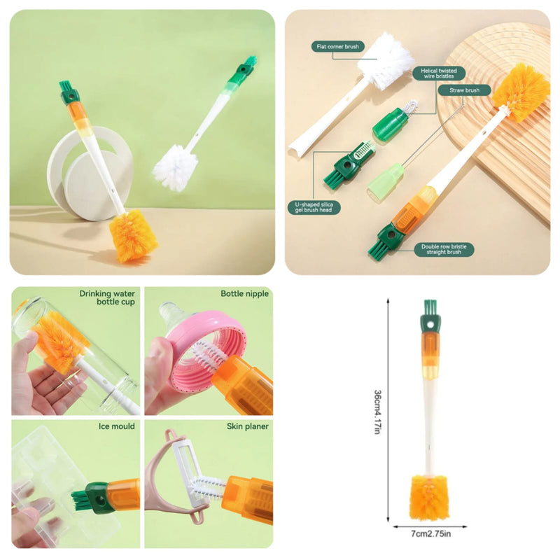 5in1 Multifunctional Long Handle Bottle Cleaning Brush