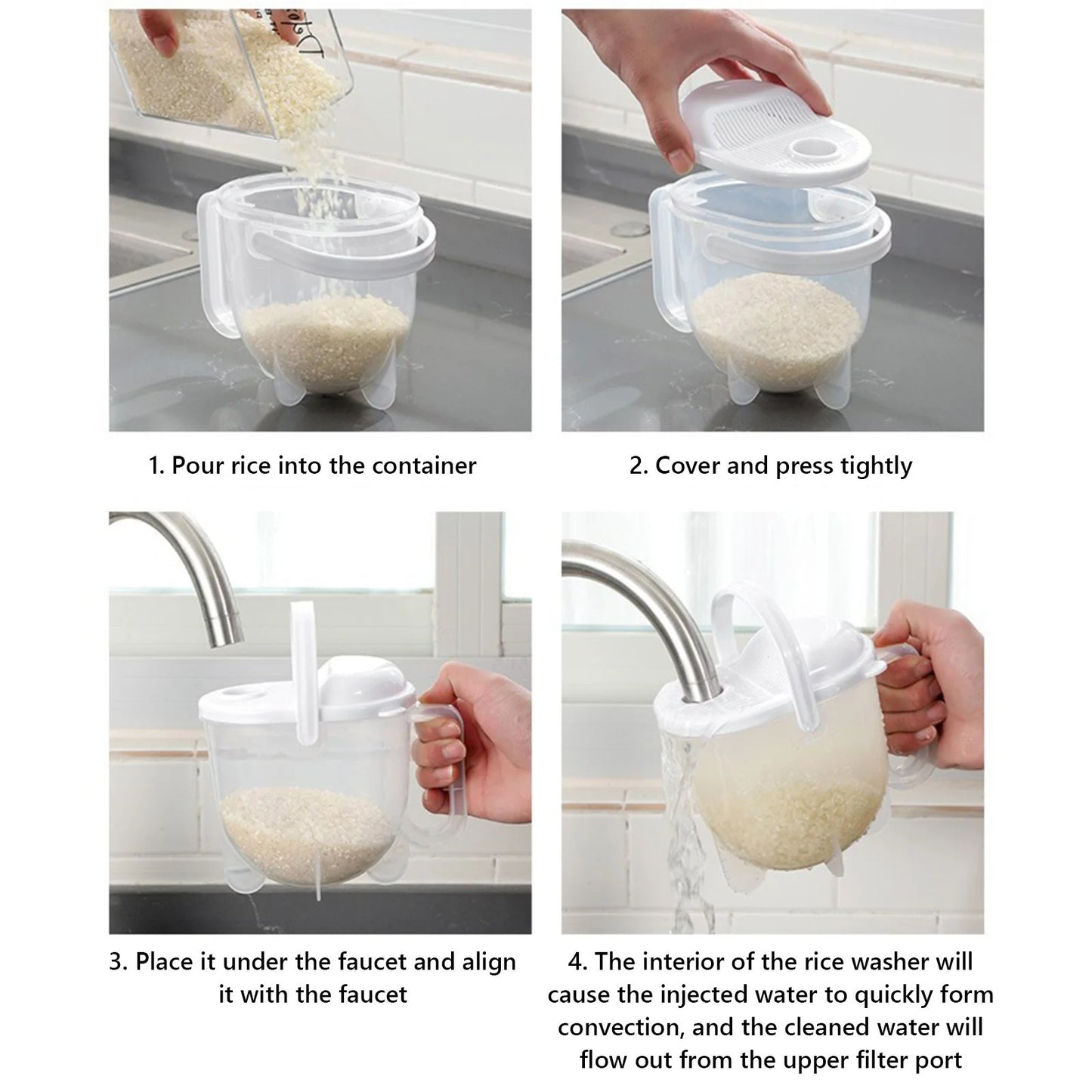 Airtight Rice Grain Storage Container