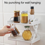 Holding Character Wall mounted 2 Layer Shelf Adhesive Wall Storage Rack