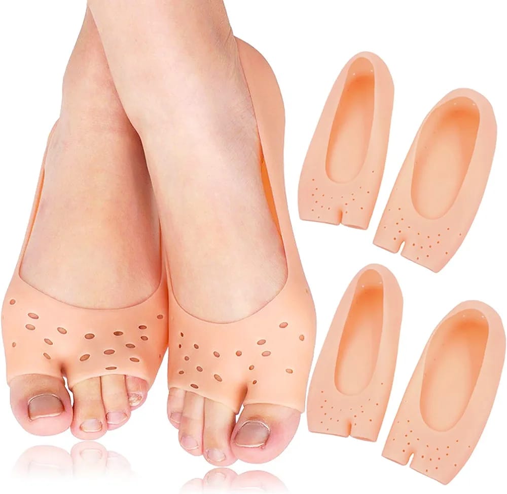 Soft Silicone Moisturizing Gel Socks For Foot Care Protector Relieve Dry Cracked Peeling Heels