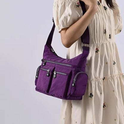 Female Travel Handbag Ladies Messenger Bag Light Cross Body Bag High-Grade Wear-Resistant Fabric