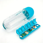 Combine Daily Pill Box Organizer With Water Bottle