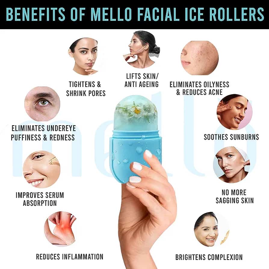 Ice Face Roller Reduce Acne Instant Face Brighten Roll Ball Mold