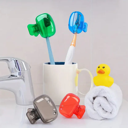 Travel Portable Toothbrush Head Cover Case Pack 0f 10