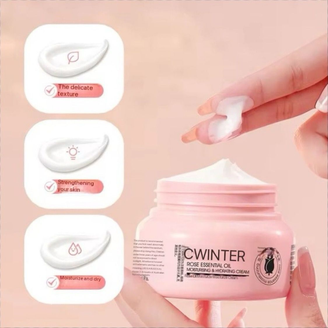 CWINTER Rose Essential Oil Moisturizing And Hydrating Cream
