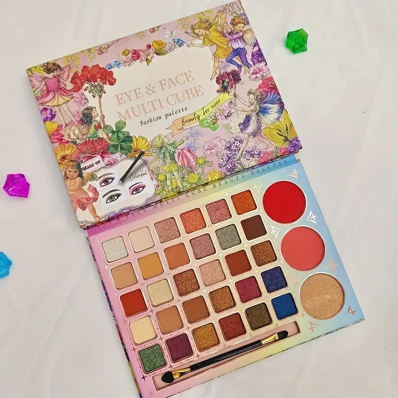 Igoodco 33 Colors Eye And Face Mullti Cube Fashion Palette Beauty For Ever Eyeshadow And Blusher Palette