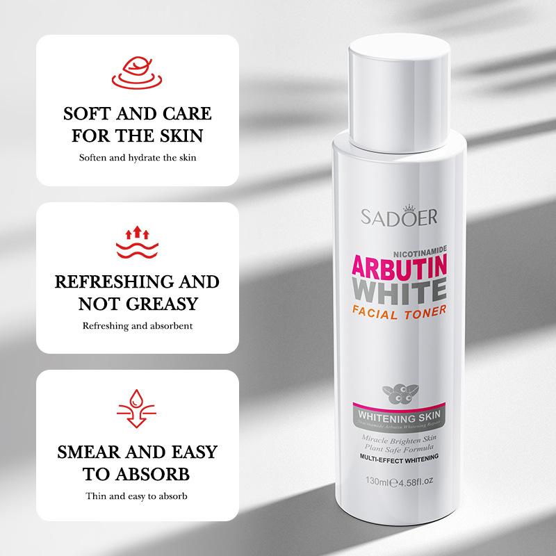 SADOER Nicotinamide Arbutin Glowing Facial Toner Brighten Skin Multi-Effect Glowing