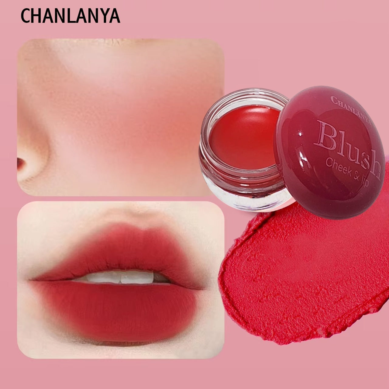 Chanlaya 6pcs Cheek & Lip Creamy Blush
