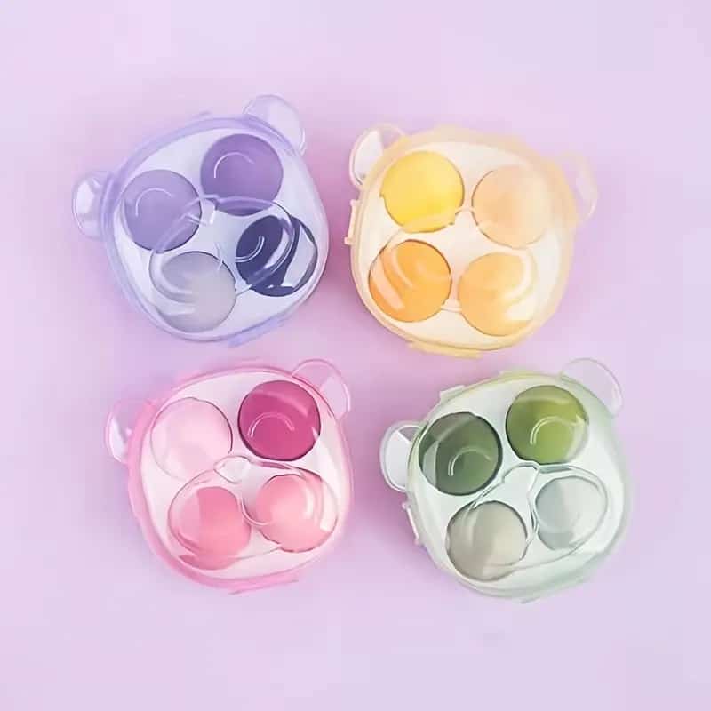 4in1 Makeup Sponge Blender Bear Shape Box