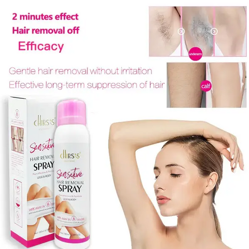 Chirs's Sensitive Hair Removal Spray Fast Effective & Painless For Legs & Body
