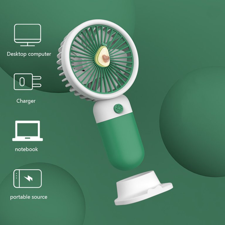 Handheld Mini Portable Cute Desktop Fan Fan USB Charging Cooling Fan With Fruits Character