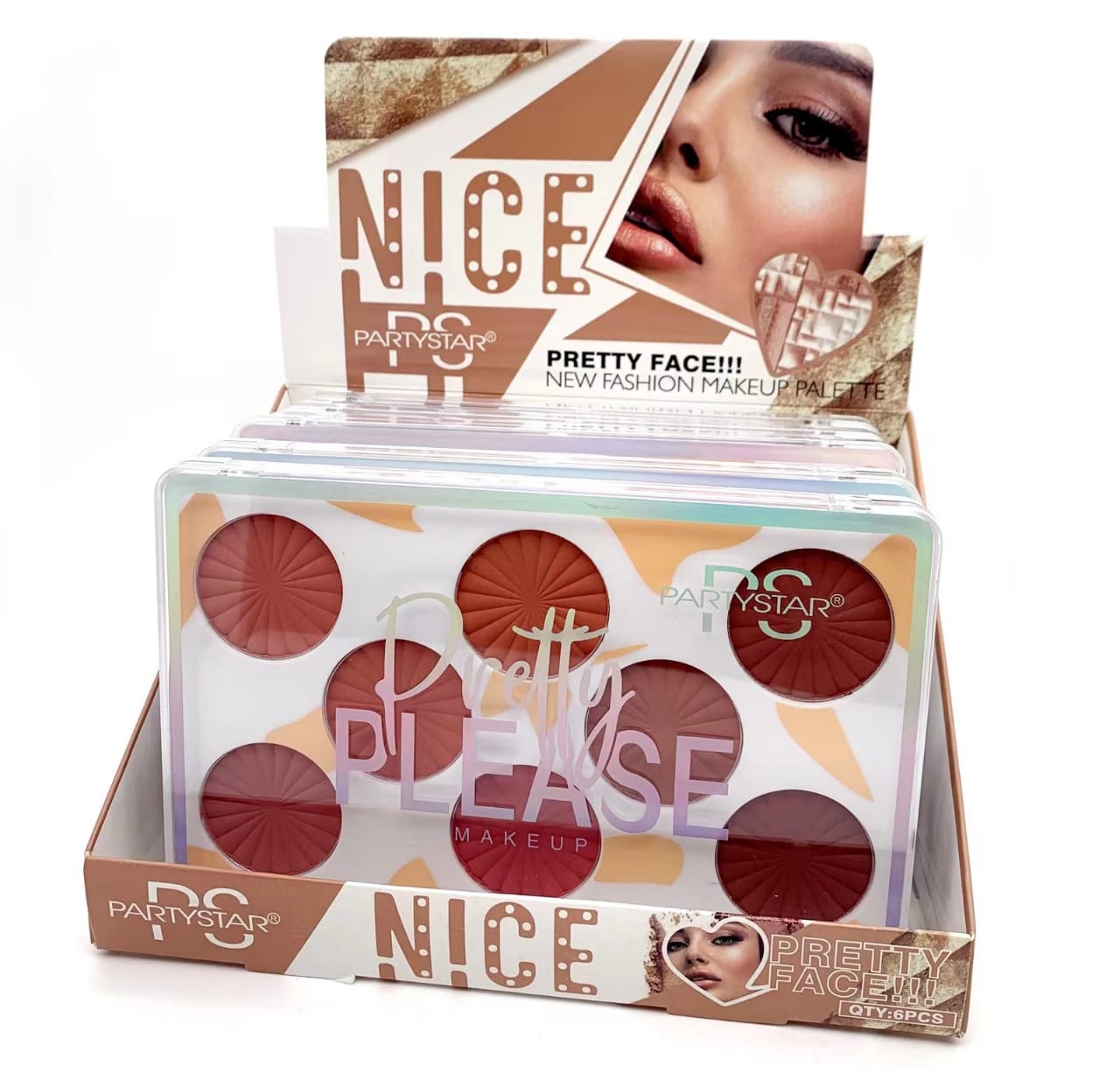 Party Star Nice Pretty Face New Fashion 8 Color Make Up Palette