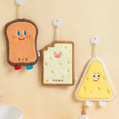 Cartoon Shape Coral Fleece Hand Towel