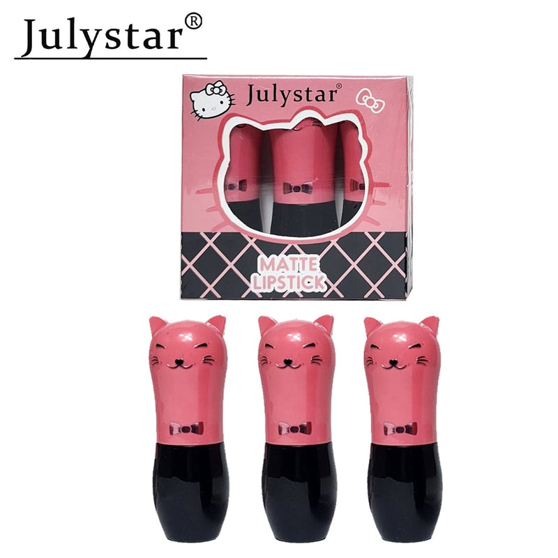 JulyStar Matte Hello Kitty Lipstick 3pcs Set