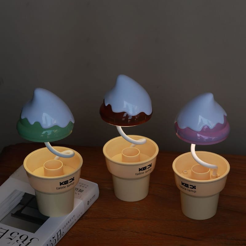Ice Cream Cone Shape Table Lamp Led Light